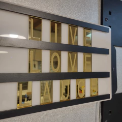 Cartel Led LightBox Letras Espejadas - tienda online