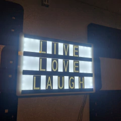 Cartel Led LightBox Letras Espejadas - comprar online