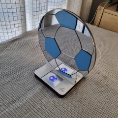 Velador Touch Pelota de fútbol espejado - Dazz Deco
