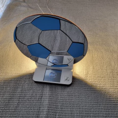 Velador Touch Pelota de fútbol espejado