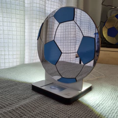 Velador Touch Pelota de fútbol espejado - Dazz Deco