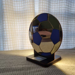 Velador Touch Pelota de fútbol espejado - comprar online