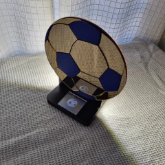 Velador Touch Pelota de fútbol espejado en internet