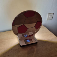 Velador Touch Pelota de fútbol espejado