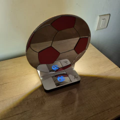 Velador Touch Pelota de fútbol espejado - tienda online