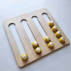 Porta Cápsulas para Nespresso 20 cápsulas Diseño COFFEE madera natural