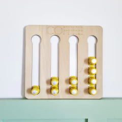 Porta Cápsulas para Nespresso 20 cápsulas Diseño COFFEE madera natural - comprar online