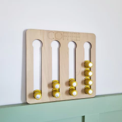 Imagen de Porta Cápsulas para Nespresso 20 cápsulas Diseño COFFEE madera natural