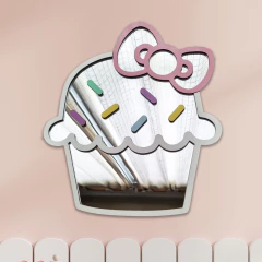 Cupcake con moño kitty - comprar online
