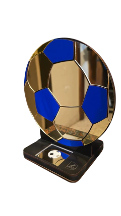 Velador Touch Pelota de fútbol espejado