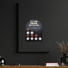 Porta Cápsulas Negro para Dolce Gusto 16 cápsulas Diseño EL MEJOR PAPÁ DEL MUNDO