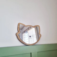 Espejo Acrílico Gatita con espejo de mano - comprar online