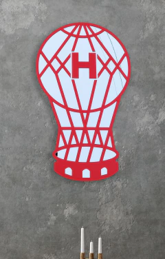 Escudo Huracán espejo acrílico inastillable - Trikceri