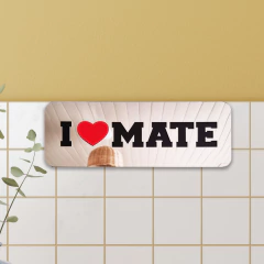 Cuadro espejado I love mate rectangular - comprar online