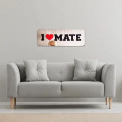 Imagen de Cuadro espejado I love mate rectangular