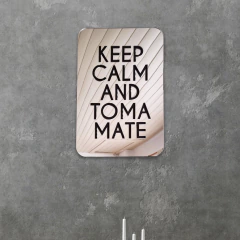 Cuadro espejado keep calm and tomá mate - comprar online