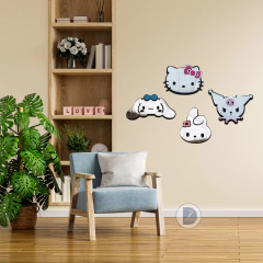 Imagen de Kit Kitty & Friends 4 cuadros + 4 Imanes