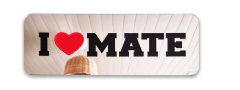 Cuadro espejado I love mate rectangular en internet