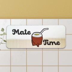 Cuadro espejado Mate Time color - comprar online