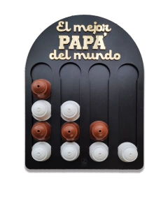 Imagen de Porta Cápsulas Negro para Dolce Gusto 16 cápsulas Diseño EL MEJOR PAPÁ DEL MUNDO