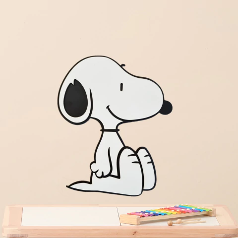 Cuadro Snoopy sonriendo madera - comprar online