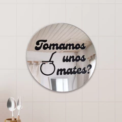Cuadro espejado Tomamos unos mates? - comprar online