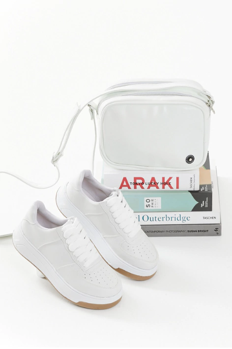 COMBO CHINA Blanco (Zapatilla China + Bandolera Juli)