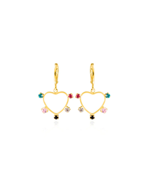 Brinco Argola Pingente Coração