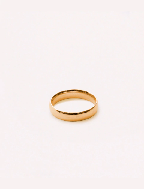 Aliança Anatômica Folheado Ouro 18k