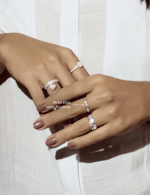 Anel Elos com Zircônia - comprar online