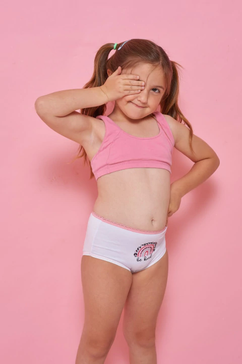 Bombacha tiro corto de nena (129) - comprar online