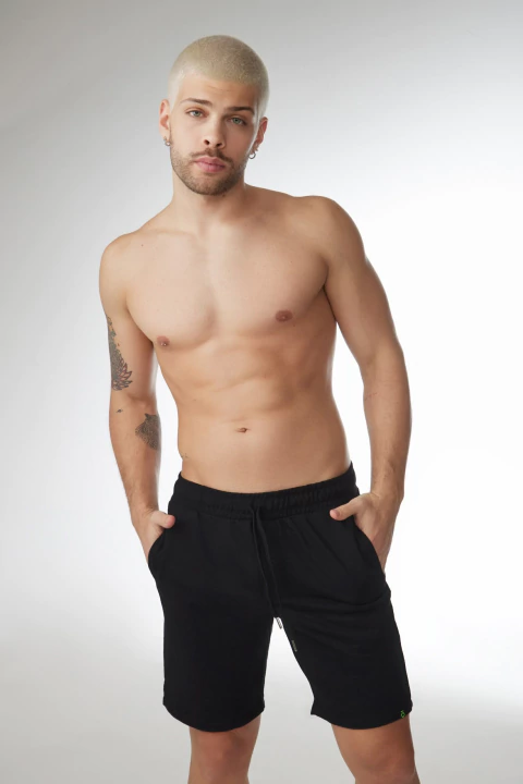 Short pijama de hombre de algodón rústico (28008)