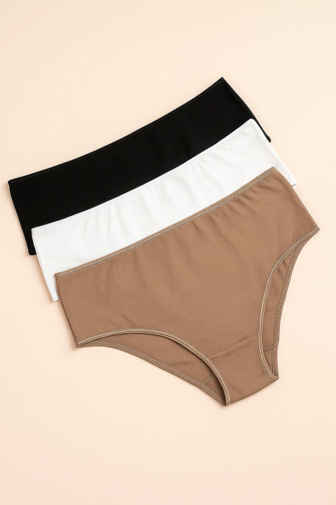 Pack x3 bombacha tiro medio (9750)