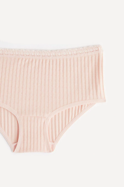 Bombacha de nena culotte de morley fantasía con puntilla rosa navidad Casey (54008) - comprar online