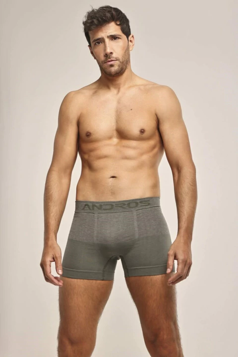 Calzoncillo boxer de algodón y lycra sin costuras combinado (5260)