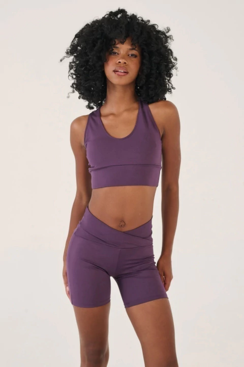 Top deportivo de microfibra lisa Miranda talle especial (17205) - comprar online