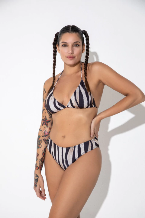 Malla bombacha vedetina estampada (24279) - comprar online