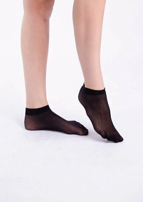 Pack x2 medias soquetes de lycra (1201)