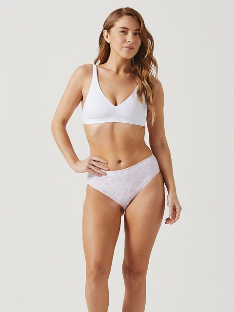 Bombacha universal de algodón y lycra estampada rosa navidad Michelle (54013) - comprar online