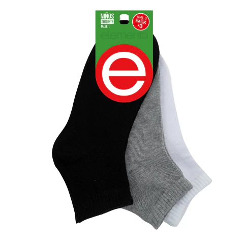 Pack x3 medias soquetes de niños (P104) - comprar online