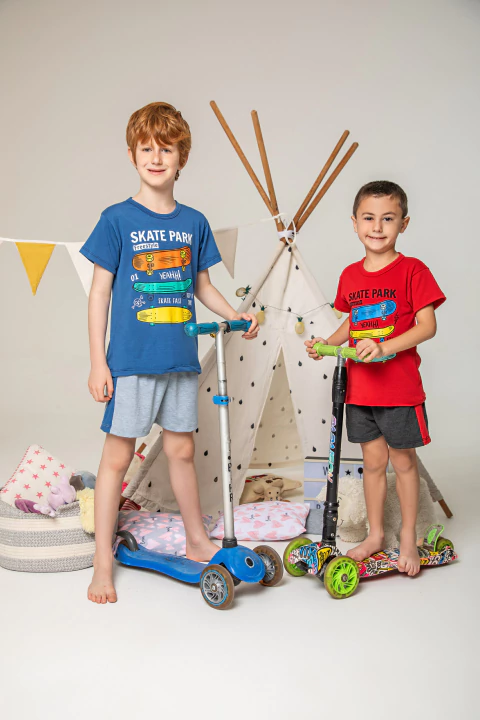 Pijana de nene manga corta y short (24066) - comprar online