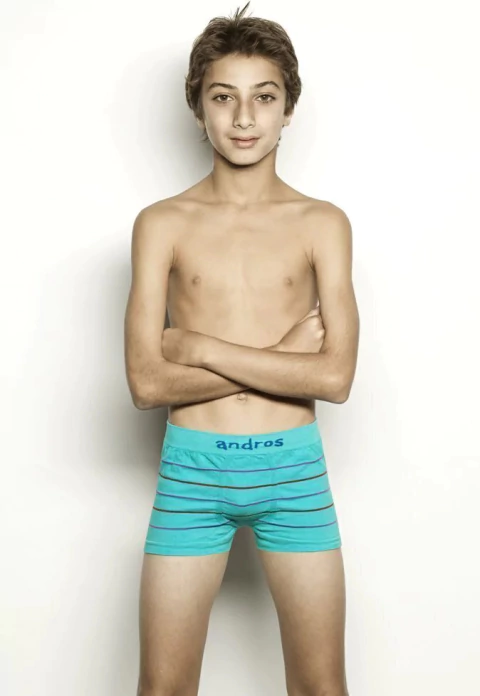 Calzoncillo boxer de nene de algodón sin costuras (5524)