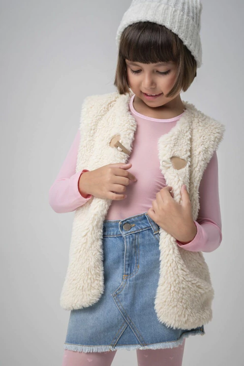 Camiseta interior de media nena manga larga (1591)