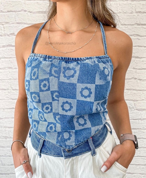 cropped jeans flora