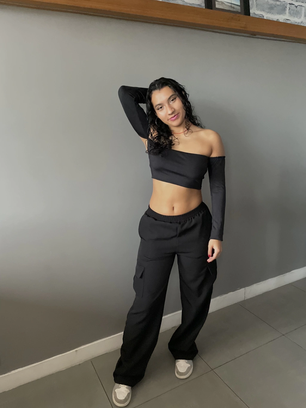 Calça Cargo preta