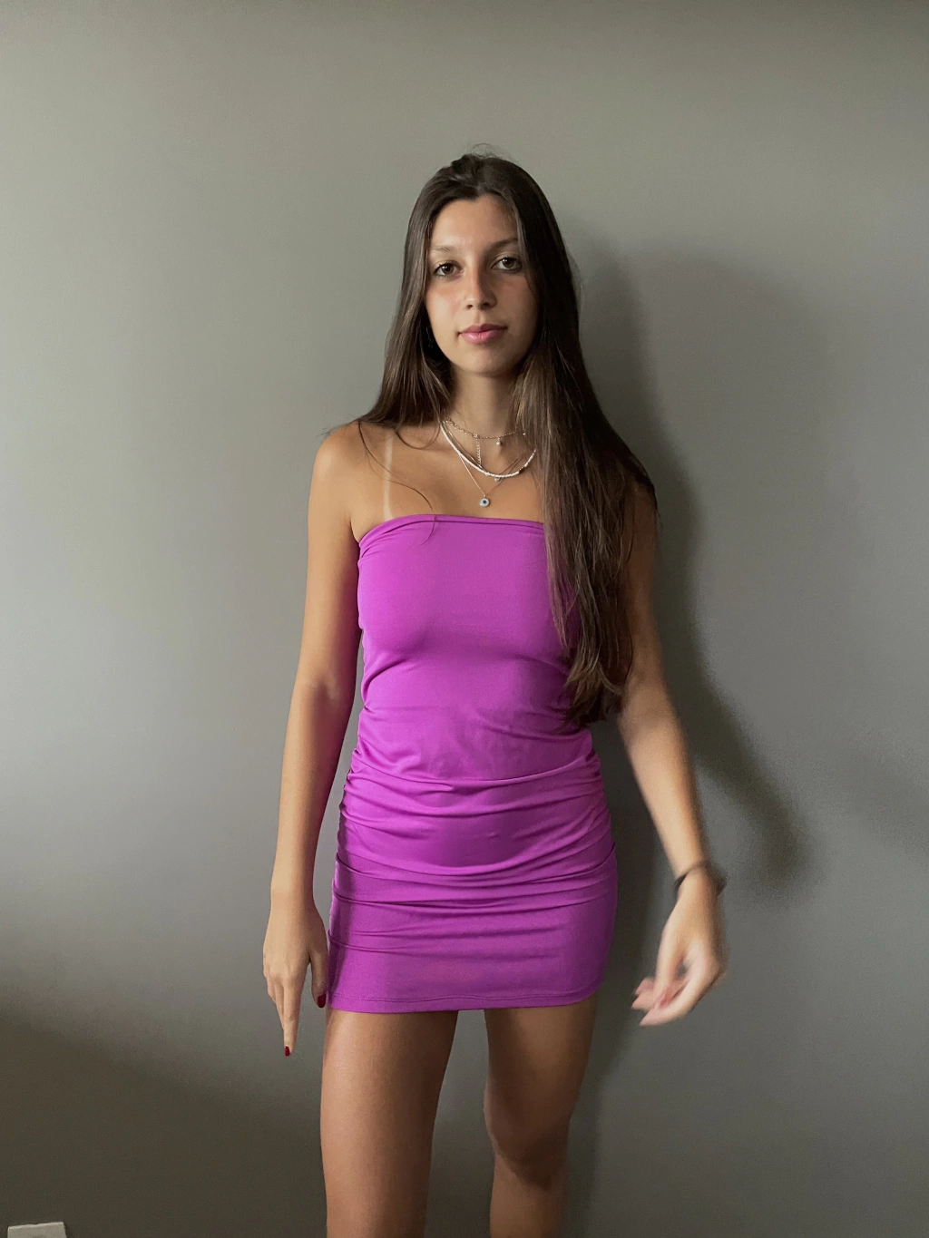 Vestido Yas fuschia