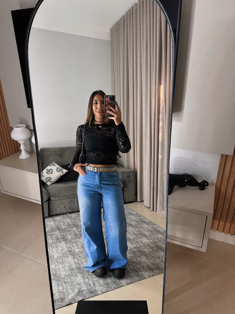 WIDE LEG BLUE WASH - comprar online