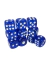 10 Set Dados 12mm 6 Lados Azul Transparente Acrílico D6 na internet