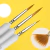 Kit Com 10 Pincel Redondo Pelo Natural No 00000 Ao 6 Branco - comprar online