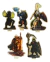 Draconatos Miniatura 2d Pvc Rpg Dnd Wargames Kit 5 Tokens